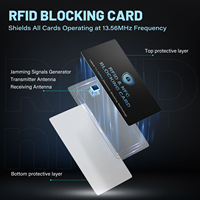 Cartes RFID anti-contrefaçon CR80 avec logo personnalisé 13,56 MHz pour la protection des cartes Visa et la sécurité des biens