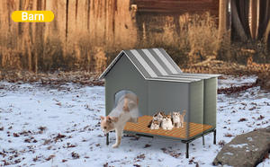 مأوى القط الساخن القابل للطي مقاوم للماء في الهواء الطلق معزول منزل قابل للطي لحظيرة الحيوانات الأليفة الضالة - Product Image 4