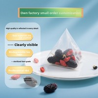 Teh Celup Segitiga Merah Campuran Black Wolfberry Mulberry 5g, Sehat & Bernutrisi, Dapat Disesuaikan, Praktis & Mudah Dibawa