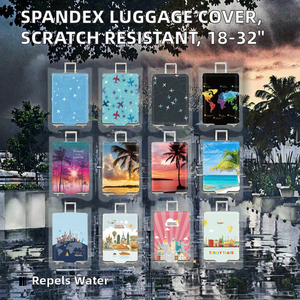 Ready to Ship Spandex Luggage Cover <b>Suitcase</b> Protector Scratch-Resistant Water Resistant Eco-Friendly 18-32 Inch - Product Image 2