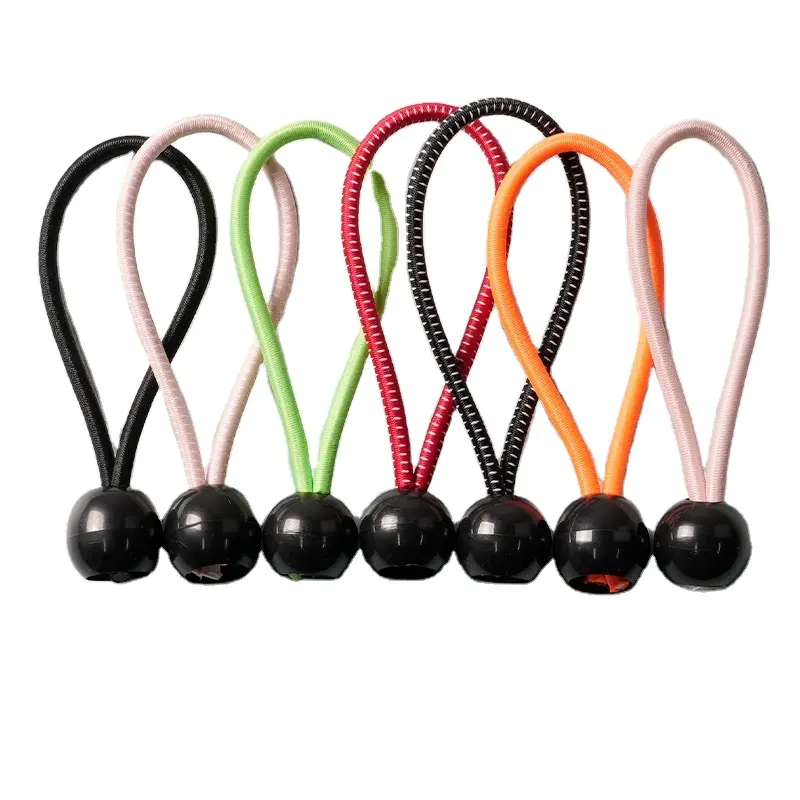 Colorful 3mm Elastic Cord ball for Tie up Bungee Cord Canopy Tie Down Straps Bungee Cord for tents Outdoor 8/12/15cm