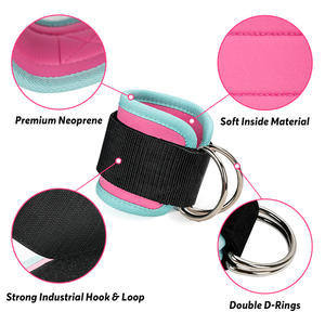 OEM Réglable Unisexe Hanche Jambe Exercice <span class=keywords><strong>Tube</strong></span> Bandes Durable En Métal D Anneau Gym <span class=keywords><strong>Cheville</strong></span> Sangles <span class=keywords><strong>pour</strong></span> Machines à Câble - Product Image 4