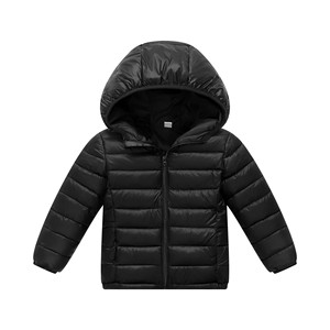 Veste à capuche matelassée chaude d'automne pour enfants vêtements d'extérieur pour filles avec remplissage de plumes coupe-vent Style régulier - Product Image 6