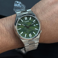 CITIZENN NJ0155-87E Luxuriöse Automatik-Chronograph-Sportuhr für Herren, Saphirglas, Camo-Zeiger, Edelstahlband, Gehäuse, Datum