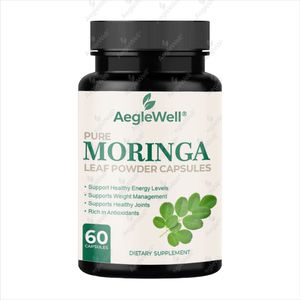 Cápsulas Aeglewell <span class=keywords><strong>MORINGA</strong></span> Single Origin <span class=keywords><strong>Moringa</strong></span> Powder Cápsulas de hojas de <span class=keywords><strong>Moringa</strong></span> orgánicas <span class=keywords><strong>para</strong></span> energía y metabolismo - Product Image 1