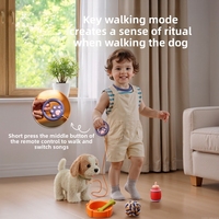 Chien robot intelligent électrique unisexe, jouet sonore réaliste, poupée chien AI en peluche qui lèche la langue