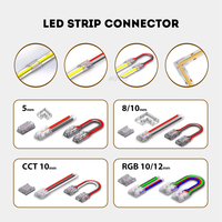 Bande lumineuse LED numérique RGBIC Dreamcolor COB, adressable et programmable, 12/24V, 630 LED, pour mur et plafond