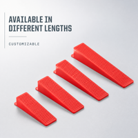 Entretoises et cales de carrelage en plastique modernes, réutilisables et étanches – Accessoire de pose de carrelage polyvalent – Système de nivellement de carrelage auto-adhésif