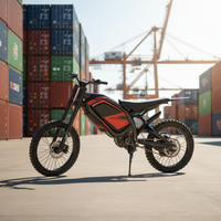 Moto tout-terrain électrique et VTT électrique, batterie lithium 72V 5000W, moteur sans balais, haute vitesse (>80 km/h) T1-2