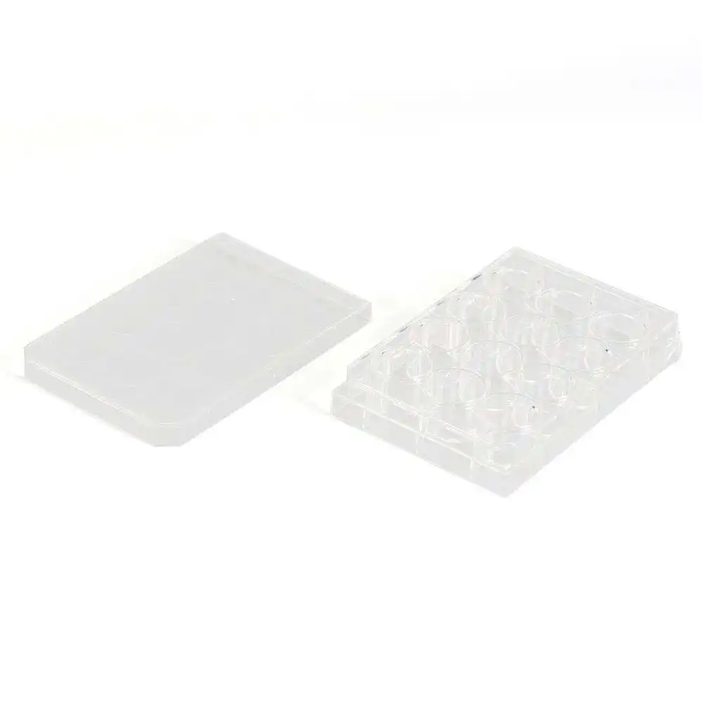 Contenedor de cultivo de tejido estéril de plástico Placa de cultivo celular Precio Placa de cultivo celular de 96 pozos