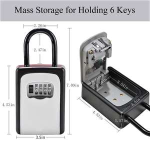 Combinaison de codes de mot de passe sans clé pour l'extérieur <span class=keywords><strong>Cacher</strong></span> sur le mur Serrure à clé Boîtes de sécurité Boîte de verrouillage pour clés - Product Image 2