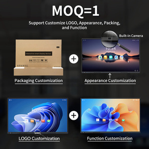 75 Inch 4K Alles-In-Één Interactief Slim Aanraakscherm 20-Point Ir <span class=keywords><strong>Touch</strong></span> 48mp Camera Android Windows Intel I3 Klassikaal Onderwijs - Product Image 3