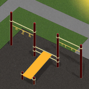 Equipo de Fitness de Acero para Exteriores, Tipo <span class=keywords><strong>Monkey</strong></span> Bar, Personalizable y Resistente, con Garantía de 5 Años para Parques y Gimnasios Certificados - Product Image 5