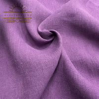 Enzyme de style vintage personnalisé 100% coton lin pierre tissu de lin lavé pour vêtements lin teint uni 100 tissu de lin biologique