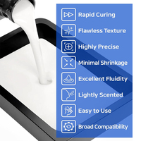 Resin Cair UV untuk Printer 3D Laser Resin, Fotopolimer Kekuatan Tinggi, Pengerasan Cepat, Bau Rendah, Panjang Gelombang 405nm, 1kg untuk LCD DLP 3D
