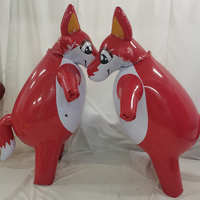 OEM ODM Custom ized Plastic Blow Up Aufblasbare Werbung Fox Animal Costume Suit für die Ausstellung Business Show