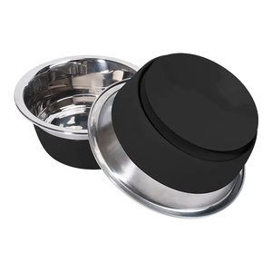 Ciotola per alimenti per cani resistente in Silicone per suzione in acciaio inossidabile ciotola per <span class=keywords><strong>Pet</strong></span> e alimentatore - Product Image 1