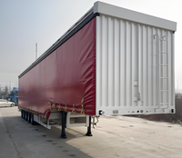 Nouvelle semi-remorque porte-conteneurs fermée en acier à 2/3 essieux, 40x53 pieds, capacité de charge de 60 tonnes, transport de marchandises