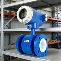 Flowmeter Elektromagnetik DN150 De160 Sambungan Flens 1.6MPa dengan Transmisi Data & Modul PLC Pemasok Zhongshan
