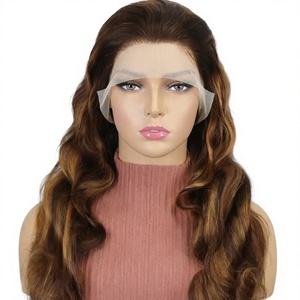 Peluca de Cabello Humano con Ondas Largas y Frente de Encaje Transparente 13x4 de Primera Calidad – Peluca de Encaje HD de Aspecto Natural - Product Image 4
