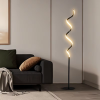 Lampe sur pied LED contemporaine créative en arc, minimaliste, intelligente, pour hôtel, salon, éclairage de piste de danse RGB, vente en gros