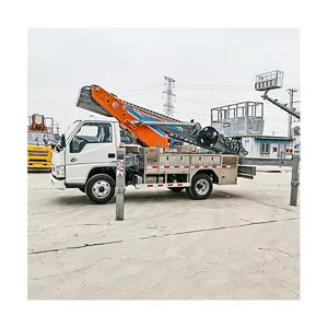 Гидравлическая воздушная Рабочая платформа грузовик GKS 25 м высотный подъемный грузовик с ковшом