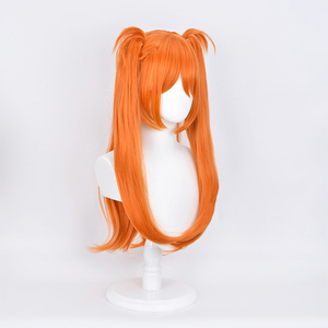 วิกผมคอสเพลย์ อาสึกะ แลงลีย์ โซริว จาก <span class=keywords><strong>Evangelion</strong></span> ยี่ห้อ Liwanglong ยาว 80 ซม. สีส้ม เส้นใยทนความร้อนสูง เงางามตรงแบบลอนน้อย น้ำหนัก 480 กรัม - Product Image 4