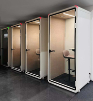 Cabine Acoustique Anti-Distraction pour Bureau – Espace Privé Silencieux – Pod Individuel avec Isolation Sonore STC 30+ dB pour la Confidentialité des Conversations