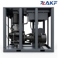 Compresseur d'air rotatif à vis à vitesse fixe industriel ZAKF 100HP 75KW IP55 pour la fabrication, les machines CNC et le travail des métaux