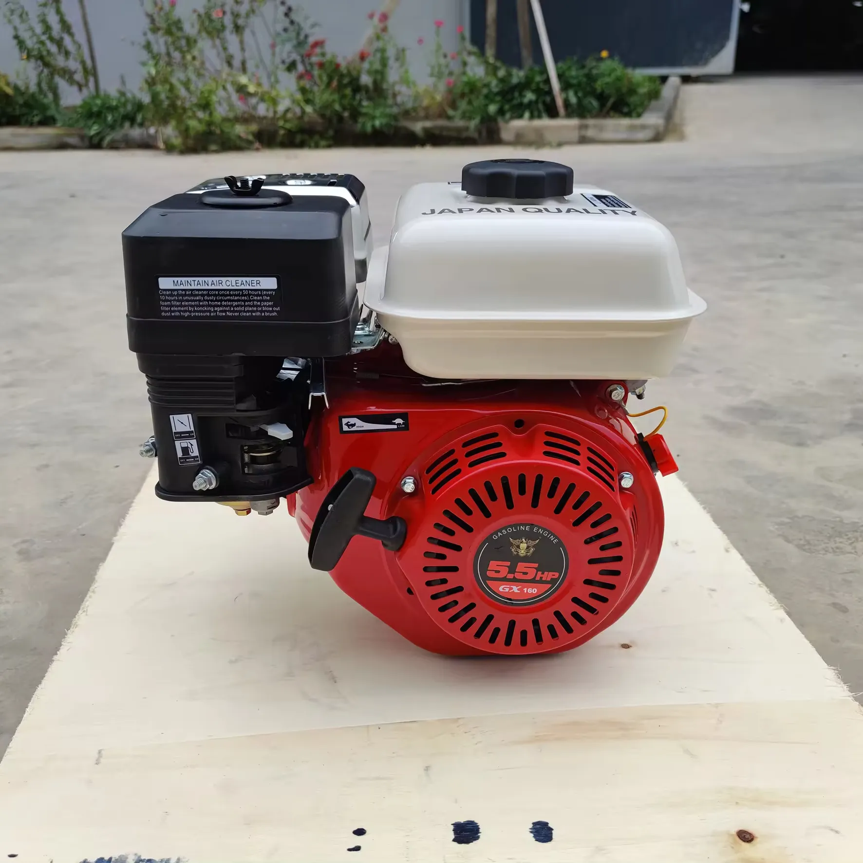 GX160 mesin bensin 6,5hp Gearbox Motor berpendingin udara untuk penggunaan rumah dan tanaman manufaktur untuk Vietnam