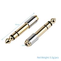 Adaptateur audio 2026 de 3,5 mm à 6,35 mm, convertisseurs jack 6,5 mm et 3,5 mm, connecteur mâle-femelle, prise casque 6,3 mm, électronique grand public