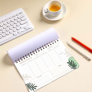 Ready Ship A4 PP Daily Planner Tear Calendar Spiral Notepad Saddle <b>Stitching</b> Option for Daily Organization Note Taking <b>Gift</b> - Product Image 3
