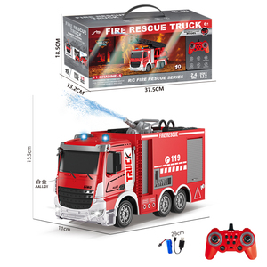 Hot Bán 11 Kênh Mô Hình Hợp Kim Xe Tải Cháy Động Cơ Đồ Chơi 2.4Ghz Điều Khiển Từ Xa Cháy Cứu Hộ Xe Tải Đồ Chơi Với Làm Việc Máy Bơm Nước - Product Image 2