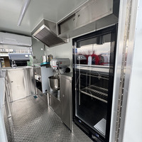 Remorque de camion de crème glacée à barre de remorquage pour restauration rapide, en tôle galvanisée certifiée CE, pour usage agricole, fabriquée en usine