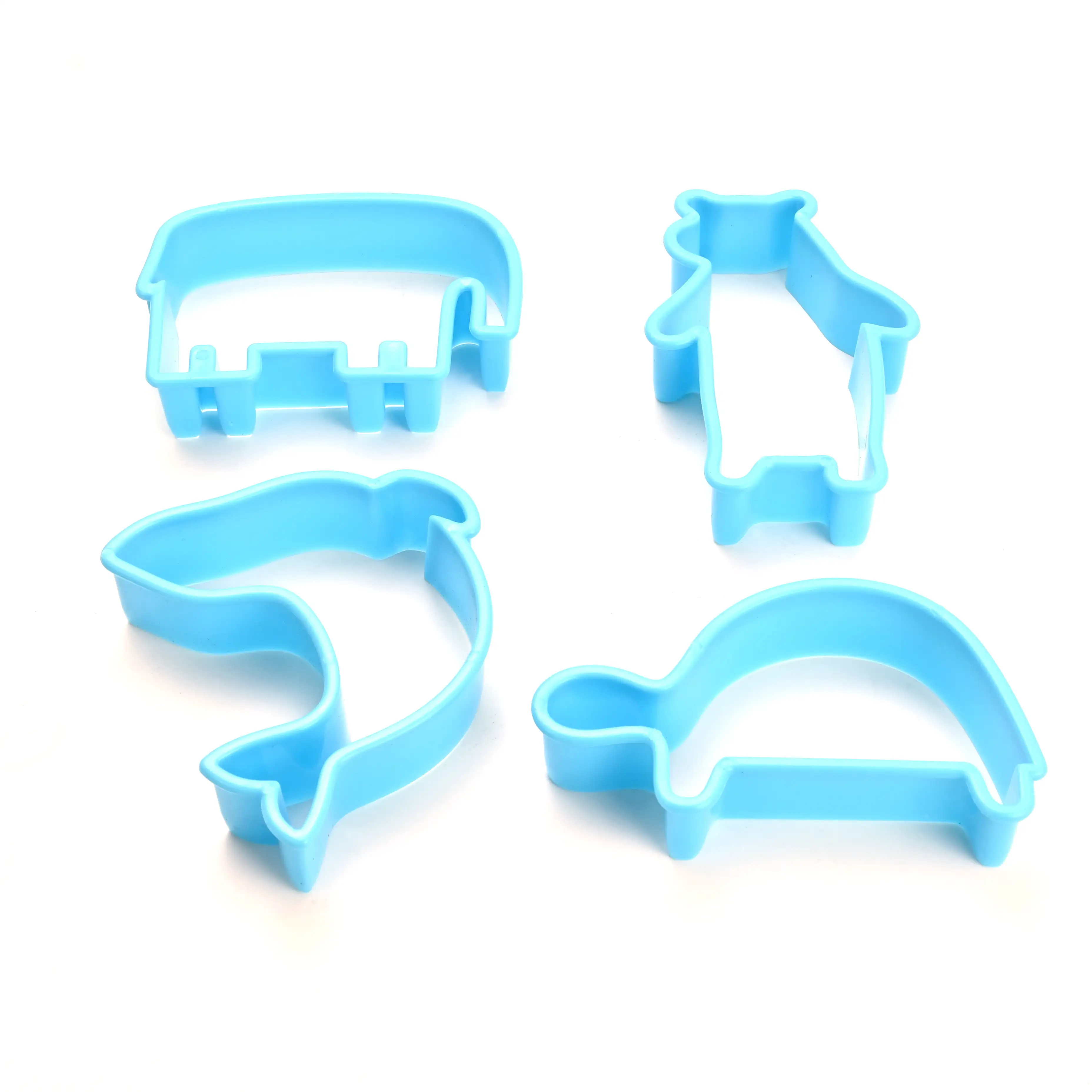 3D Custom Back geschirr Cookie Tools Set PP Kunststoff Gebäck Sandwich Tier förmige Mini Kunststoff Aus stech formen