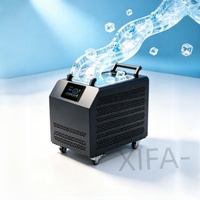 Baignoire à glace en acier inoxydable avec refroidisseur, ozone et contrôle Wi-Fi pour bain froid extérieur