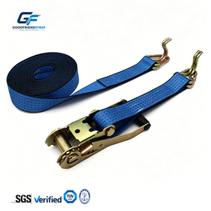 Correa de amarre con trinquete de <span class=keywords><strong>2</strong></span> pulgadas con gancho de cisne y mango de plástico, cincha de remolque, cintas de amarre, cinturón de sujeción de carga, correas de amarre - Product Image 2