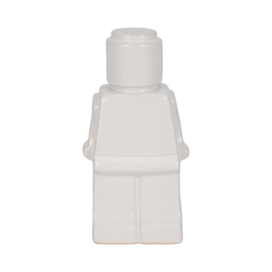 Statuetta Personaggio Block Man, Scultura Moderna in Gres per Arredamento Casa, Bagno, Ufficio, Soggiorno, Esposizione su Scaffale - Product Image 1
