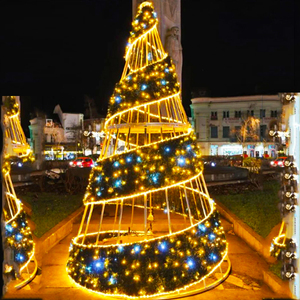 Arbre <span class=keywords><strong>de</strong></span> Noël extérieur robuste <span class=keywords><strong>de</strong></span> 20/25/30/40/50 pieds, 40 pieds, 50 pieds pour l'aménagement <span class=keywords><strong>de</strong></span> la place <span class=keywords><strong>de</strong></span> la ville et du pays des merveilles hivernales - Product Image 1