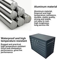 Cache-climatiseur extérieur en aluminium découpé au laser 3D de haute qualité, design dissimulant les unités de condenseur de mini-split