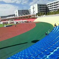 Sièges de stade professionnels et durables en plastique, gradins de football, sièges de stade