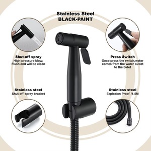 Hand Held <strong>Bidet</strong> Jet Spray Water <strong>Bidet</strong> Spray Brass <strong>Muslim</strong> Shower for Toilet <strong>Bathroom</strong> Accessories - Product Image 4