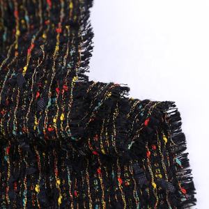 Il più nuovo stile buon prezzo 100% poliestere colorato dot boucle tweed tessuto per le donne <span class=keywords><strong>cappotto</strong></span> - Product Image 4