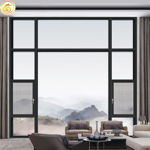 Fenêtres à battant modernes en aluminium à double <span class=keywords><strong>vitrage</strong></span> avec <span class=keywords><strong>isolation</strong></span> <span class=keywords><strong>phonique</strong></span> et étanchéité en alliage d'aluminium - Product Image 3