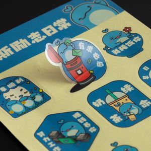สติกเกอร์ตกแต่งลายการ์ตูนน่ารักแบบใส พิมพ์ลายตามสั่ง สติกเกอร์อนิเมะคาวาอี้แบบแผ่น ขายส่ง - Product Image 2
