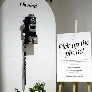LEDA Nuevo Libro de Visitas con Video y Audio, Elegante y Táctil, Grabador de Voz con Entrega Rápida para Bodas y Eventos - Product Image 1