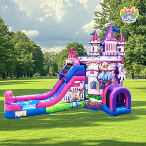 Château <span class=keywords><strong>gonflable</strong></span> commercial d'extérieur avec toboggan intégré - Product Image 1