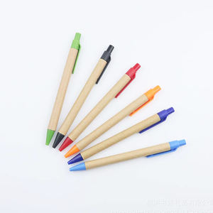 ECO Promotional Office Color Plastic Kraft Paper Recycled <b>Roll</b> Ball Pen with Custom Printing - Product Image 5