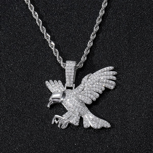 Collier pendentif transfrontalier Europe et Amérique, hip-<span class=keywords><strong>hop</strong></span>, incrusté de zircon, personnalité, hipster, accessoires pour hommes, hip-<span class=keywords><strong>hop</strong></span> - Product Image 4