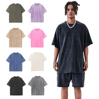 Camisetas Extra Grandes de Alta Calidad con Estampado de Piedras Vintage, 100% Algodón, Estilo Grunge, Ropa Urbana para Hombre